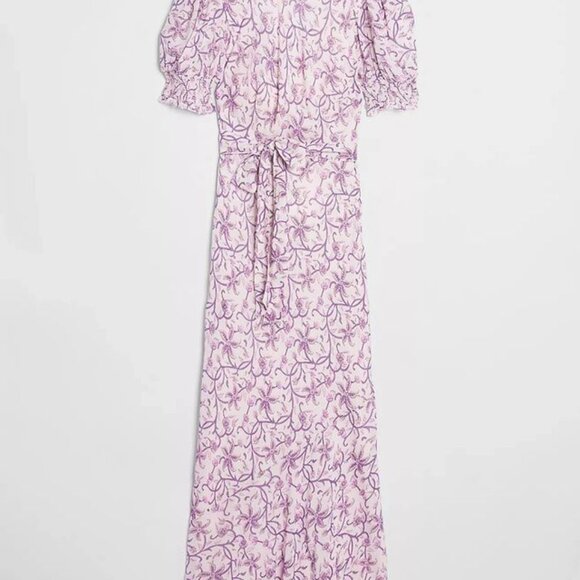 NWT SAYLOR Ryland Dress - Lilac & White Floral Maxi Dress - Size M - Picture 8 of 10